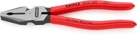KNIPEX Kraft-Kombizange auf SB-Karte mit Kunststoff &uuml;berzogen schwarz atramentiert