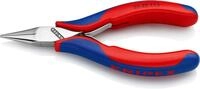 KNIPEX Elektronik-Greifzange mit durchgestecktem Gelenk mit Mehrkomponenten-H&uuml;llen