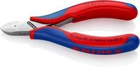 KNIPEX Elektronik-Seitenschneider mit durchgestecktem Gelenk mit