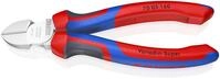 KNIPEX Seitenschneider auf SB-Karte mit Comfort-Griffen verchromt 160 mm, 70 05 160