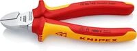 KNIPEX Seitenschneider isoliert mit Mehrkomponenten-H&uuml;llen, VDE-gepr&uuml;ft verchromt