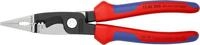 KNIPEX Elektro-Installationszange mit Mehrkomponenten-H&uuml;llen schwarz atramentiert