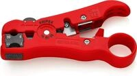 KNIPEX Abisolierwerkzeug f&uuml;r Koaxial- und Datenkabel 125 mm, 16 60 06 SB