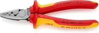 KNIPEX Crimpzange f&uuml;r Aderendh&uuml;lsen isoliert mit Mehrkomponenten-H&uuml;llen,