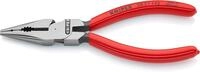 KNIPEX Spitz-Kombizange mit Kunststoff &uuml;berzogen schwarz atramentiert 145 mm, 08 21