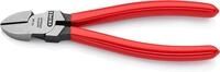 KNIPEX Seitenschneider mit Kunststoff &uuml;berzogen schwarz atramentiert 160 mm, 70 01