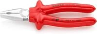 KNIPEX Kombizange tauchisoliert, VDE-gepr&uuml;ft verchromt 200 mm, 03 07 200