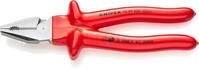 Knipex Kraft-Kombizange verchromt, tauchisoliert, VDE-gepr&uuml;ft 225 mm 02 07 225