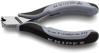 KNIPEX Elektronik-Vornschneider ESD mit Mehrkomponenten-H&uuml;llen 115 mm, 64 12 115 ESD