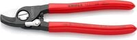 KNIPEX Kabelschere mit &Ouml;ffnungsfeder mit Kunststoff &uuml;berzogen br&uuml;niert 165 mm, 95
