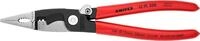 KNIPEX Elektro-Installationszange mit Kunststoff &uuml;berzogen schwarz atramentiert 200