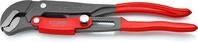 KNIPEX Rohrzange S-Maul mit Schnelleinstellung mit Kunststoff &uuml;berzogen grau