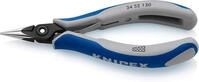 KNIPEX Pr&auml;zisions-Elektronik-Greifzange mit Mehrkomponenten-H&uuml;llen br&uuml;niert 130