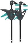 wolfcraft Mini-Einhandzwingen - 3455100 - Zwingen Set zum Fixieren von kleinen