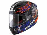 SHARK Herren NC Motorrad Helm, Schwarz/Rot/Blau, L