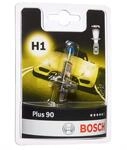 Bosch H1 Plus 90 Halogen-Gl&uuml;hlampe f&uuml;r Auto-Scheinwerfer, 12 V 55 W, 90 % mehr