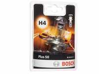 Bosch H4 Plus 50 Lampe - 12 V 60/55 W P43t - 1 Stück