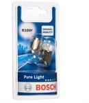 Bosch R10W Pure Light Halogen-Gl&uuml;hlampe f&uuml;r Auto-Scheinwerfer, 12 V 10 W, in