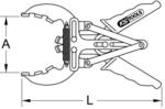KS Tools 150.1176 Kolbenring-Zange, &Oslash; 80-120mm