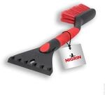 NIGRIN Eiskratzer mit Schneebesen, ergonomischer Griff, aus hochstabilem ABS,