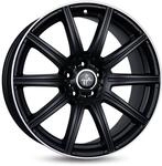 KESKIN KT16 MATT BLACK LIP POLISH 8x18 ET30 5.00x112.00 Hub Hole 66.60 mm - Alu