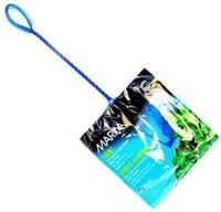 Marina Fine Soft Mesh Fish Net with Plastic Coated Handle, 20 cm/ 8-inch,Blue