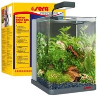 sera Biotop Nano LED Cube 16l ein Aquarium Komplettset - Plug & Play - aus gebogenem