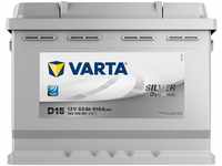 VARTA Silver Dynamic D15 Autobatterie, 563 400 061, 12 V, 63 Ah, 610 A