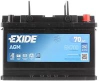 Exide EK700 Start-Stop AGM 12V 70Ah 760A