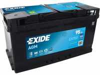 EXIDE 10850470 EK950 AGM PKW Starter-Batterie, Schwarz