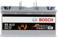 Bosch Automotive 0092S5A130 Batterie AGM 12 V 95 mAh 850 A B13