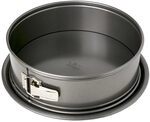 Springform 28 cm rund &ndash; Birkmann &ndash; grau, Karbonstahl,