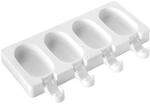 silikomart | GEL01M Silikon Eiscremeform MINI CLASSIC, Antihaft, 4 Eis, Packung...