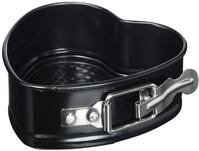 K&Uuml;CHENPROFI Springform Herz 12 cm, antihaftbeschichtet, schwarz