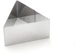 De Buyer 3937.16 Edelstahl Dreieck mit scharfen Kanten, &oslash; 16 cm