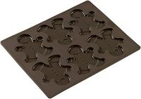 Lurch 65014 FlexiForm Keksform Lebkuchenmann/Backform f&uuml;r 6 Kekse aus 100%