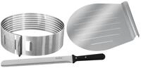 Zenker 7705 Patisserie Tortenboden-Schneidhilfe-Set &ndash; Inkl. Konditormesser &
