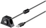 Wentronic USB 2.0 Verl&auml;ngerung (A-Stecker auf A-Buchse) schwarz 2m, 1x, 93351-GB