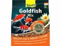 Tetra Pond Goldfish Fischfutter - 3in1 Mix mit Flocken, Sticks und Gammarus...