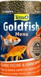Tetra Goldfish Menu - 4in1 Fischfutter-Mix mit Crisps, Flocken, Granulat und Daphnien