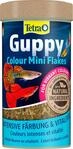 Tetra Guppy Colour Mini Flakes - Fischfutter f&uuml;r alle Guppys, feines Flockenfutter
