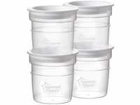 Tommee Tippee Closer to Nature Breast Milk Storage Pots with Lids, 60ml,...