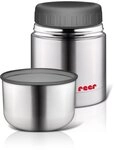 Reer 90430 - Edelstahl -Warmhaltebox f&uuml;r Nahrung mit Becher, 350ml, 1 St&uuml;ck...