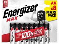 Energizer Batterie Max Alkaline AA (Mignon/LR6 8er-Packung)