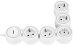 REV SupraFlex, Steckdosenleiste flexibel 5-Fach, 1,4m, Weiss