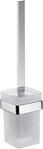 emco loft Toilettenb&uuml;rstengarnitur, Wandmodell, Kristallglas satiniert, 051500100,