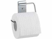 WENKO Toilettenpapierrollenhalter Basic, Edelstahl rostfrei, 12.5 x 10.5 x 1.5...