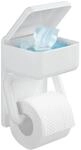 Maximex Toilettenpapierhalter 2 in 1 mit Ablage, aus Kunststoff, inkl.