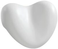 WENKO Kopf- und Nackenkissen Tropic White, Polyurethan, 25 x 11 x 20.5 cm, Wei&szlig; Gomo