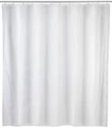 WENKO Duschvorhang Uni Wei&szlig; 120 x 200 cm - wasserabweisend, pflegeleicht,